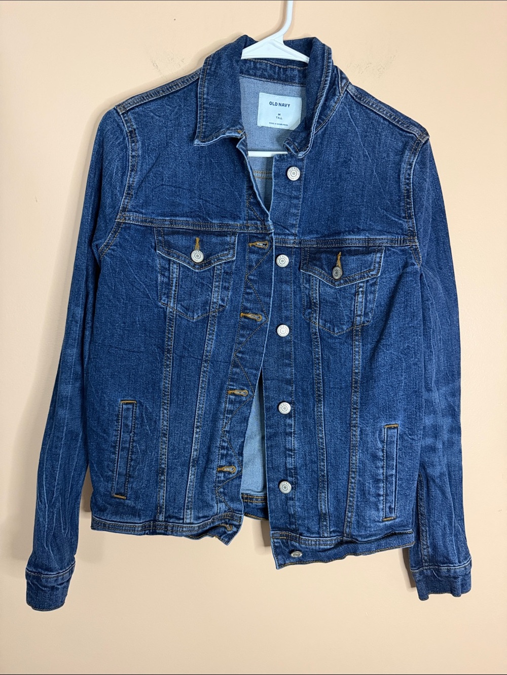 Old Navy Blue Denim Jacket - Women's Button-Front Trucker